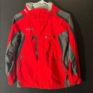 Columbia Kids Vibrant Red and Gray Coat